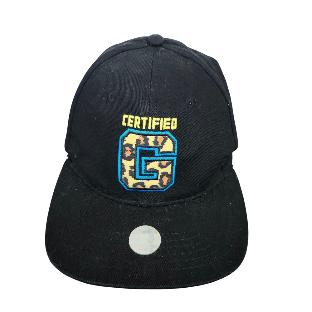 WWE Enzo and Big Cass Certified G Snapback Hat Black Leopard Flat Brim Cap